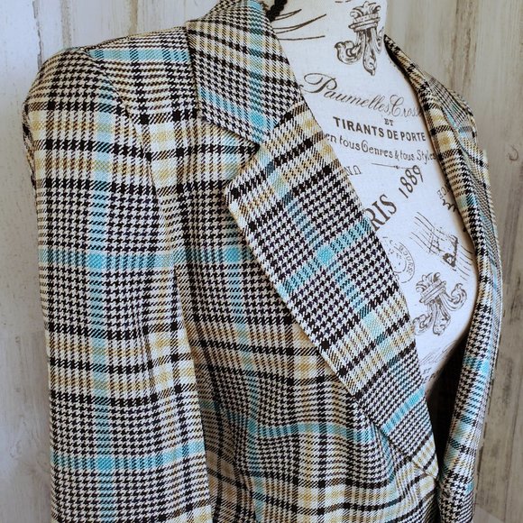 NWOT EACH X OTHER LONG PLAID DUSTER COAT - Picture 2 of 10